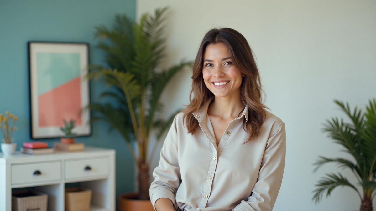 Professional video interview candidate